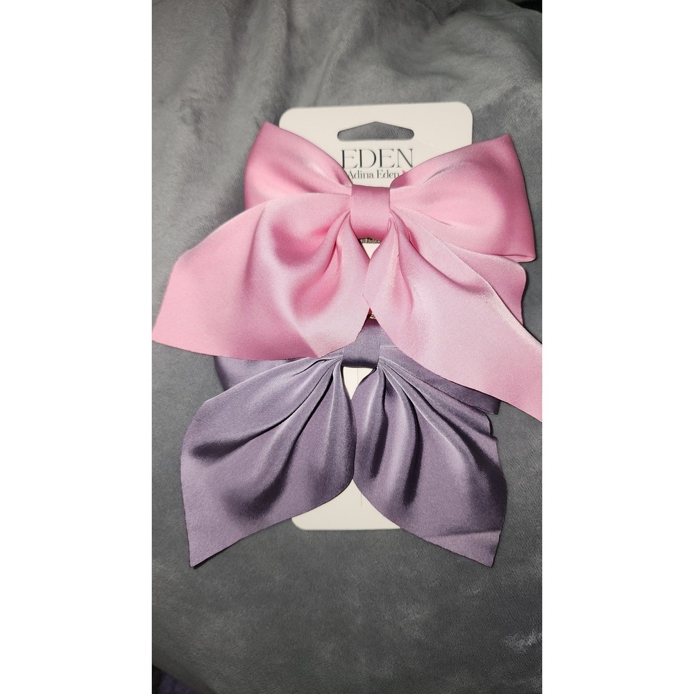 Eden by Adina Eden Satin Hair Bow Clips